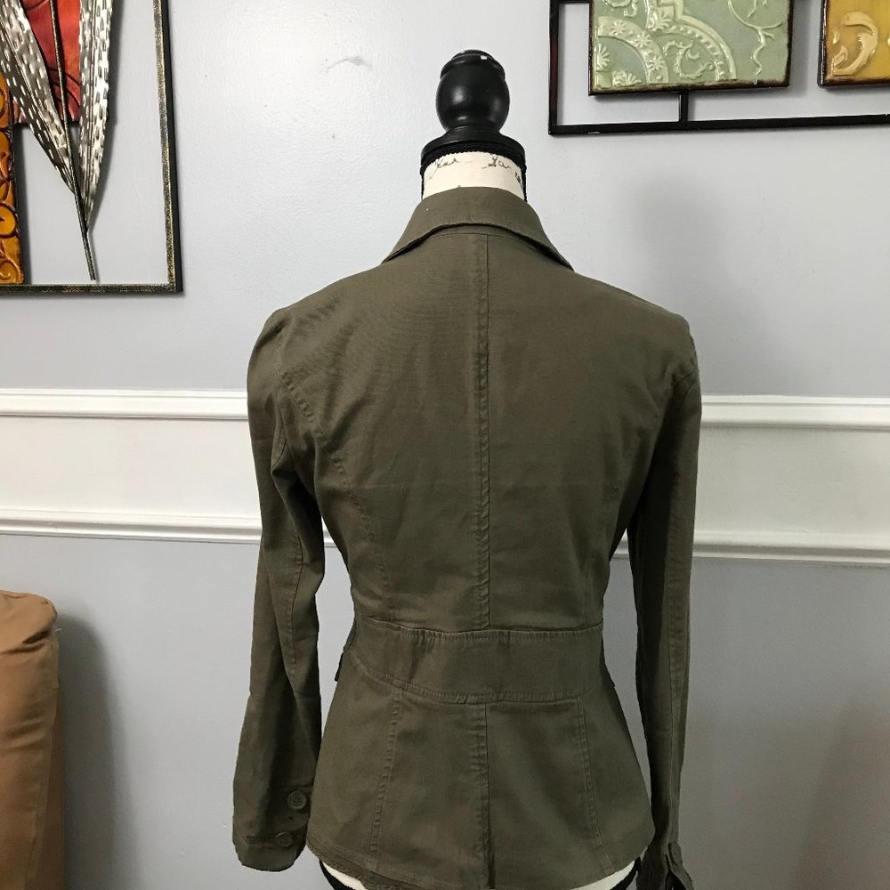 New York & Co Olive Green Jacket - Picture 5 of 7